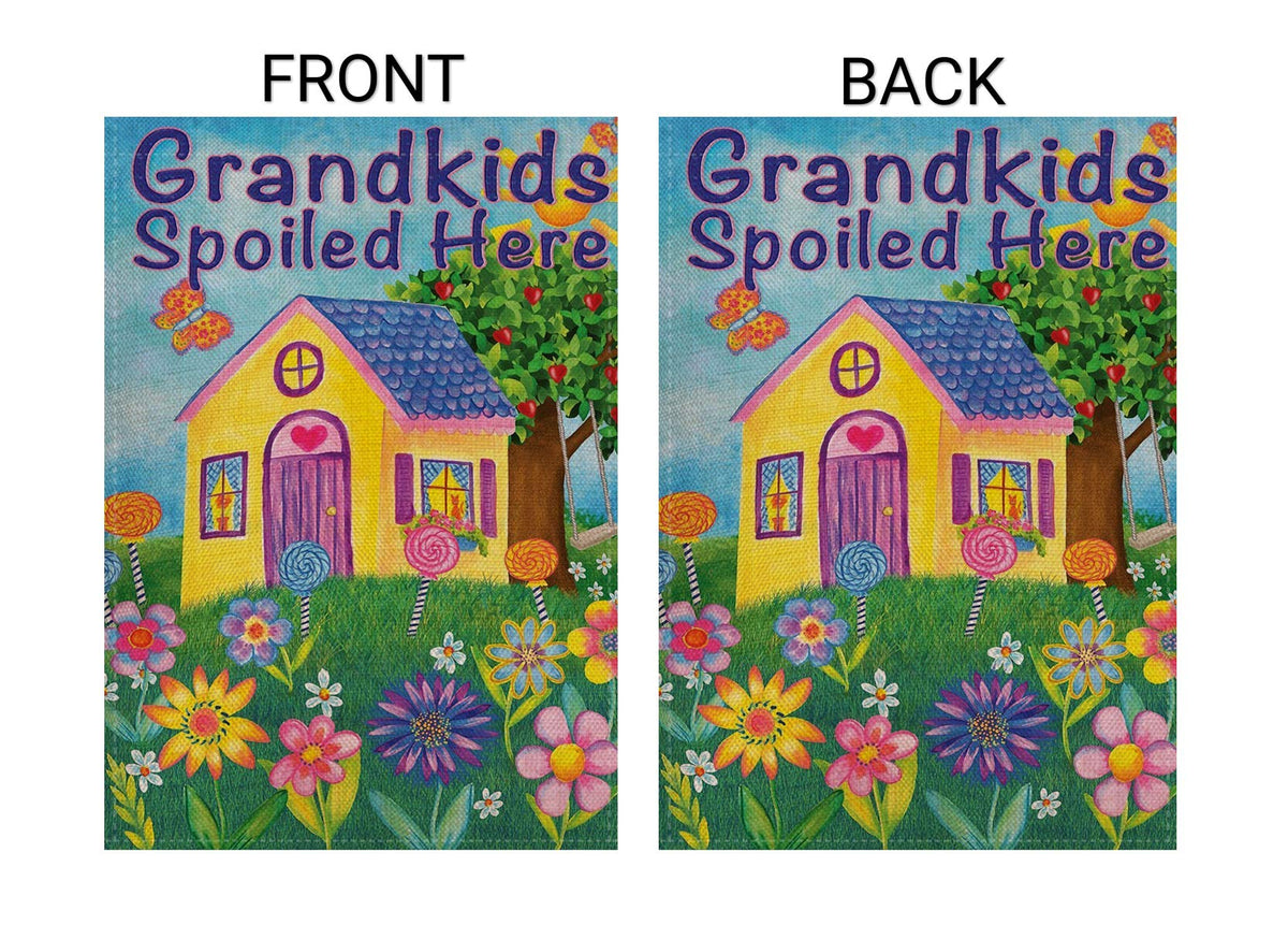 LOYOKI double-sided yard flag for visibility from both directions