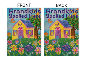 LOYOKI double-sided yard flag for visibility from both directions