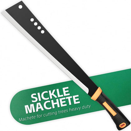 LOZHGO machete yard work 18-inch blade for tough brush clearing.