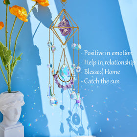 LPKADQA rainbow prisms catch sunlight to brighten spaces daily.