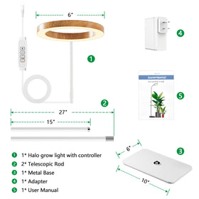 LPMZMBL Faux wood design adds a stylish touch to home grow spaces.