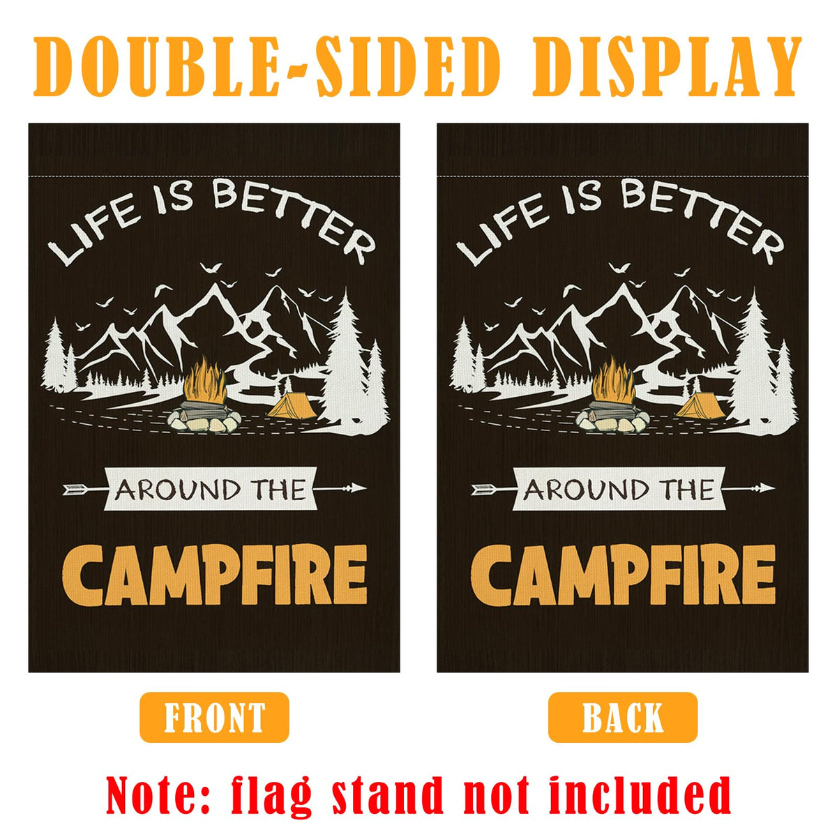 LPREUTWN LED string lights brighten patios and campfire corners.