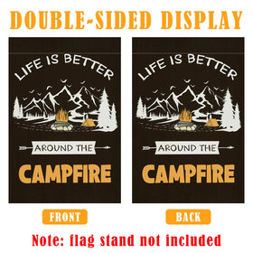 LPREUTWN LED string lights brighten patios and campfire corners.