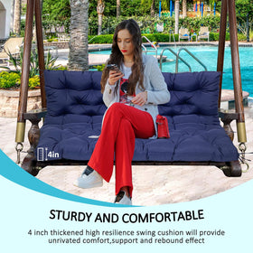 LQQSDPJ swing cushion’s non-slip design keeps it in place.