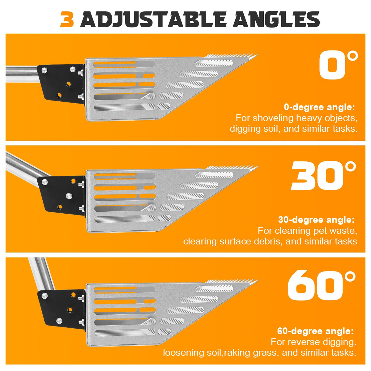 LQWY rust-proof stainless steel head for durable coop cleaning.