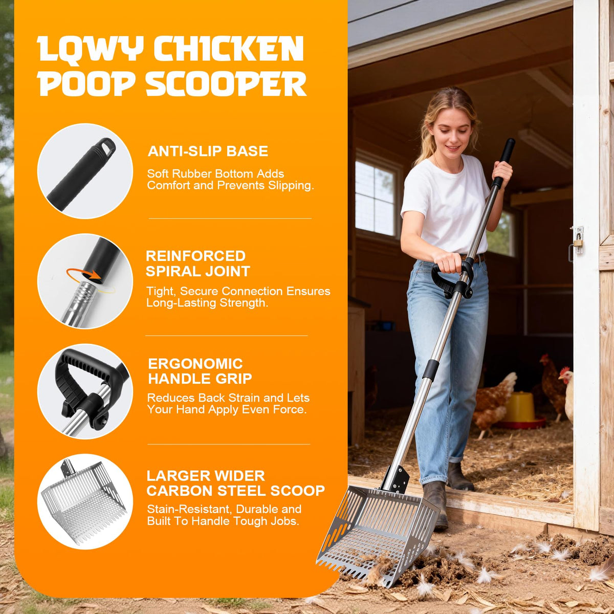 LQWY tool-free assembly shown for fast setup before cleaning chores