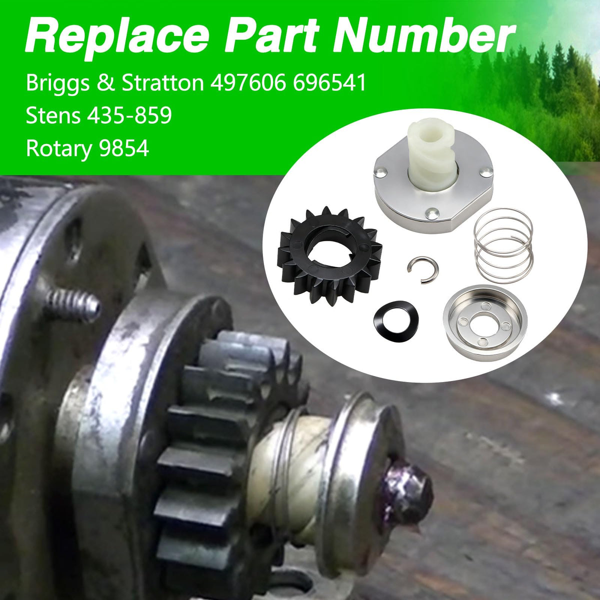 LQYLMY retention plate with washer and clip for secure fit
