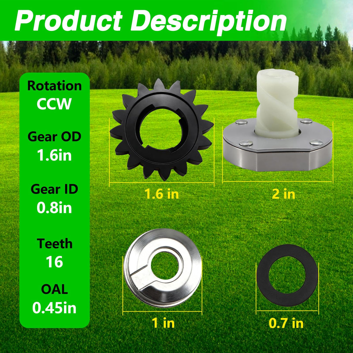 LQYLMY return spring included for reliable recoil starter