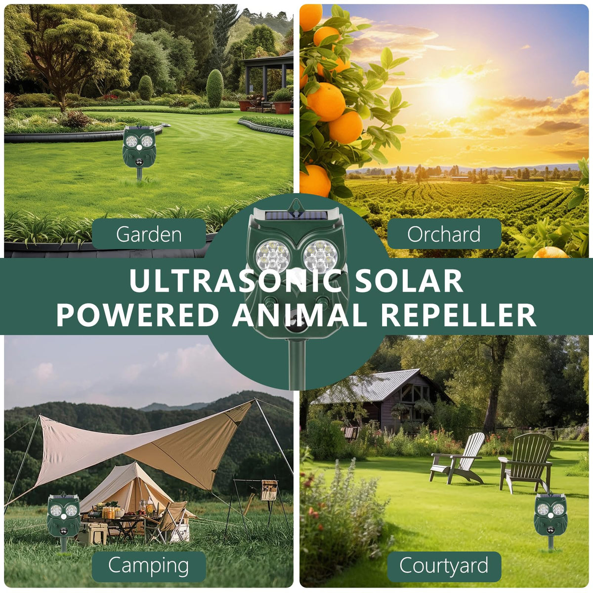 LRENQLLY camping and outdoor-ready deterrent keeps wildlife away