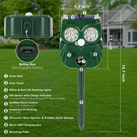 LRENQLLY solar panel top charging highlights solar-powered outdoor protection