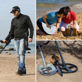 LRLXE multi-function digger supports metal detecting, gardening, and planting tasks.