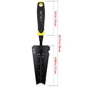 LRLXE transplant shovel with V-shaped tip for quick digging and transplanting