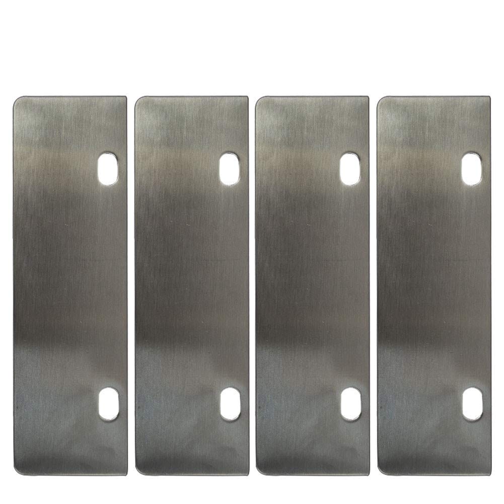 LRui stainless steel grill scraper blade 6-inch pack four for easy, scratch-free cleaning