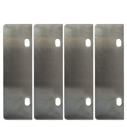LRui stainless steel grill scraper blade 6-inch pack four for easy, scratch-free cleaning