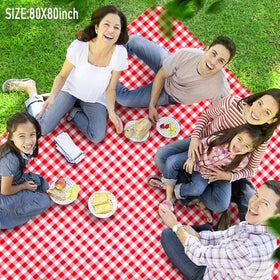 LRUUIDDE sandproof-waterproof-back-blanket protects on damp grass for easy cleanup