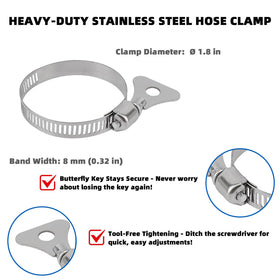 LRWZOV pool hose adapter offers easy tool-free installation with clear steps and secure attachment.