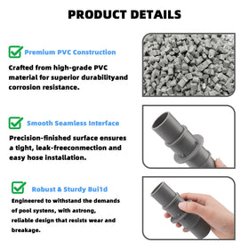 LRWZOV pool hose adapter helps reduce leakage and maintenance time across multiple brands.