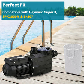 LRWZOV SPX3000M basket filters impurities to protect the pump