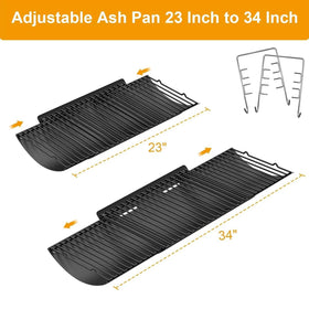LS'BABQ fire grate hanger 2pc secures grates during fuel changes