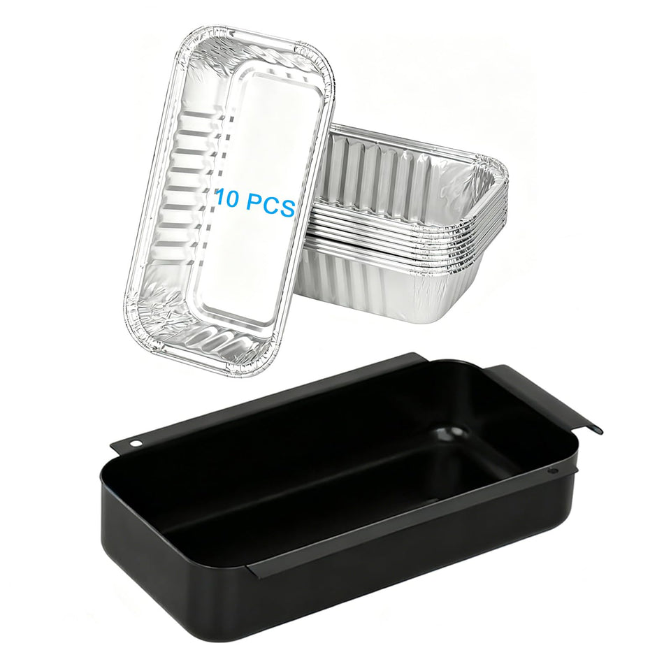 LS'BABQ grease tray with 10 aluminum drips keeps your grill clean and easy to maintain.