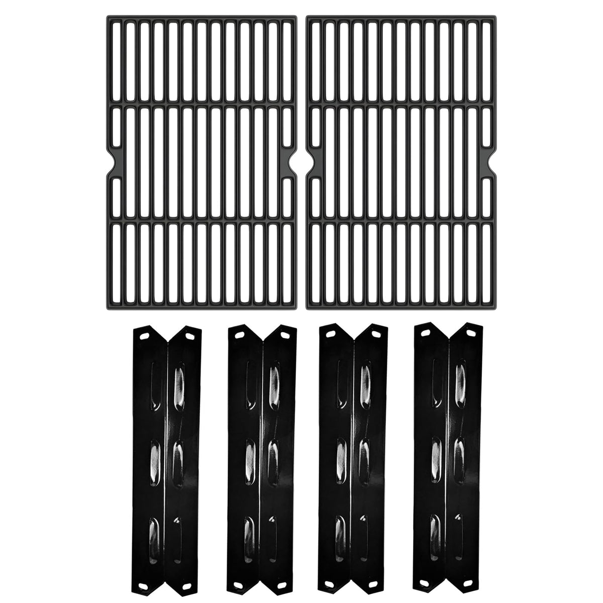 LS'BABQ cast iron cooking grates for Kenmore; durable heat retention for even searing