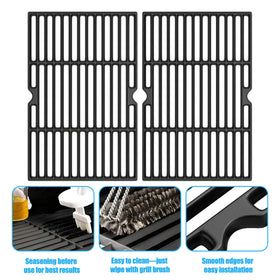LS'BABQ enamelled heat plates for Kenmore; easy maintenance and rust resistance