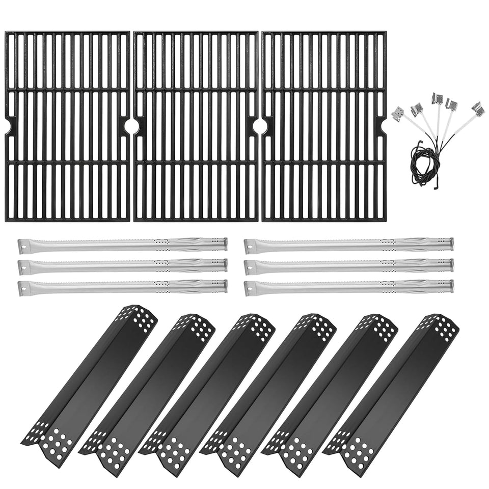 LS'BABQ Nexgrill cooking grates in cast iron for even heat and searing