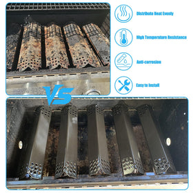 LS'BABQ Nexgrill enamelled heat shield protecting burners