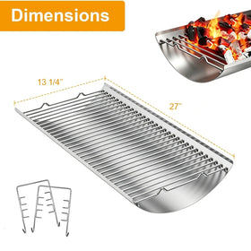 LS'BABQ ash pan ensures durable, rust-resistant performance for repeated grilling.