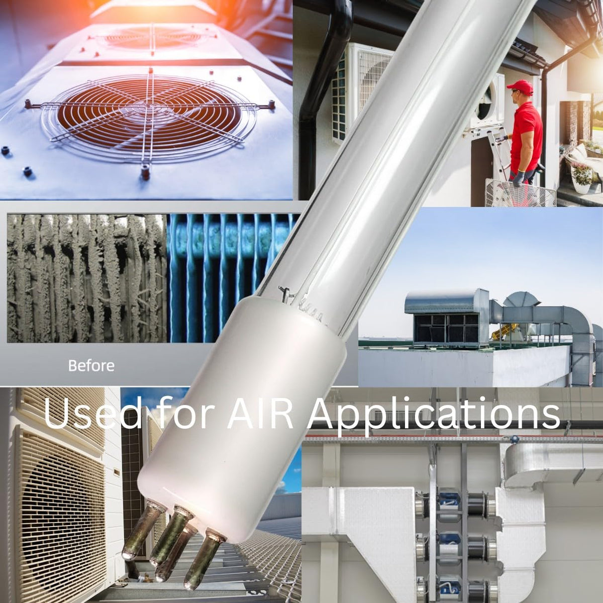 LSE Lighting 7-L6 UV lamp 254nm wavelength for water treatment