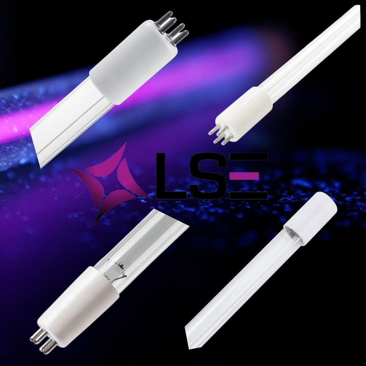 LSE Lighting 7-L6 UV lamp quartz glass for high UV transmission