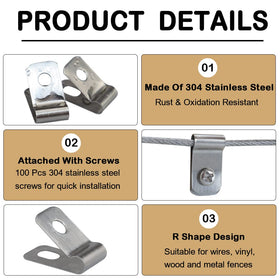 LSGCQ screws bundle for secure 12-16 gauge fencing.