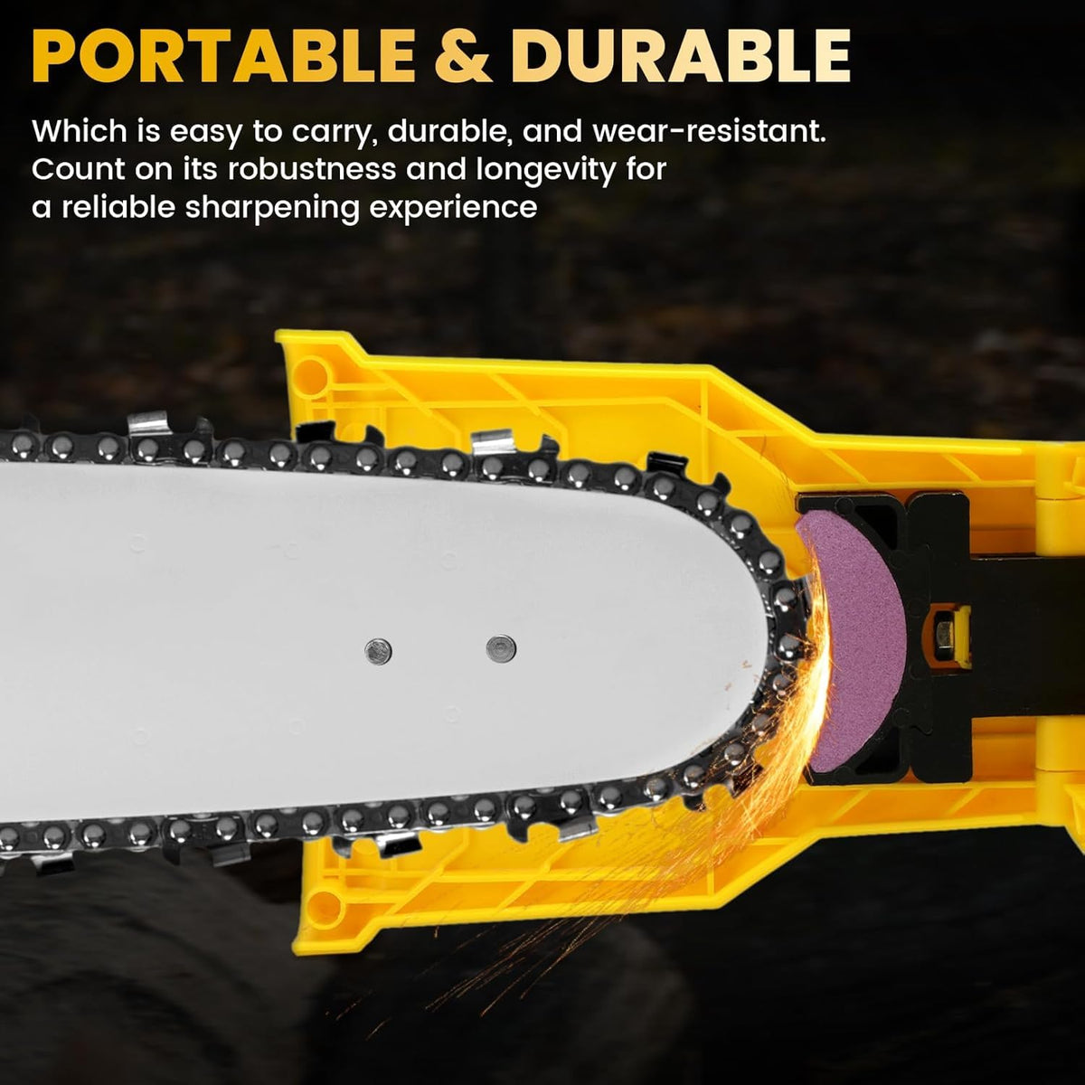 LSMYOTA two-hole fix pin securing the bar for stable sharpening