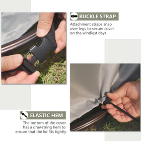 LSongSKY attachment straps secure covers on windy days.