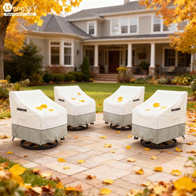 LSongSKY beige color blends with outdoor decor for subtle protection.