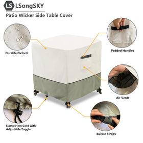 LSongSKY drawstring hem secures cover on windy days