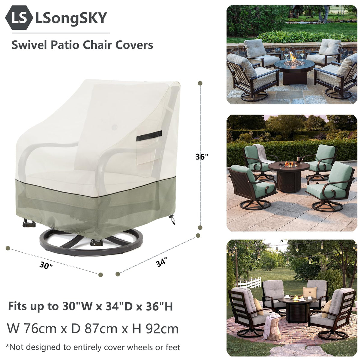 LSongSKY drawstring hem ensures a snug, wind-resistant fit.