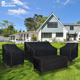 LSongSKY durable black fabric close-up highlights rugged exterior protection.