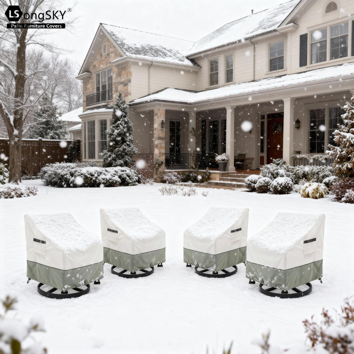 LSongSKY fits most patio swivel chairs up to 30x34x36 inches.