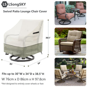 LSongSKY heavy-duty cover with drawstrings secures a snug fit.