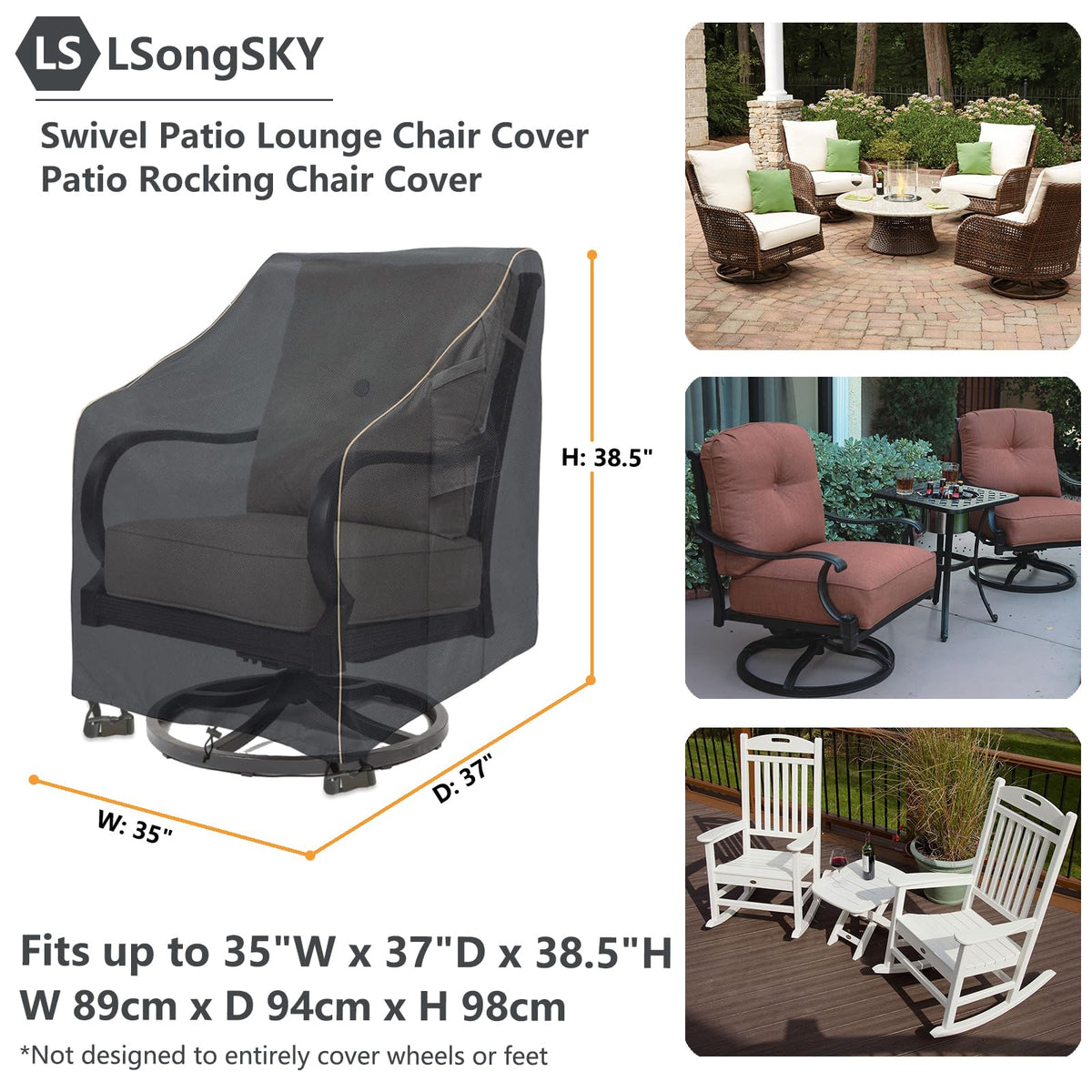 LSongSKY back view demonstrates snug bottom hem and secure straps.