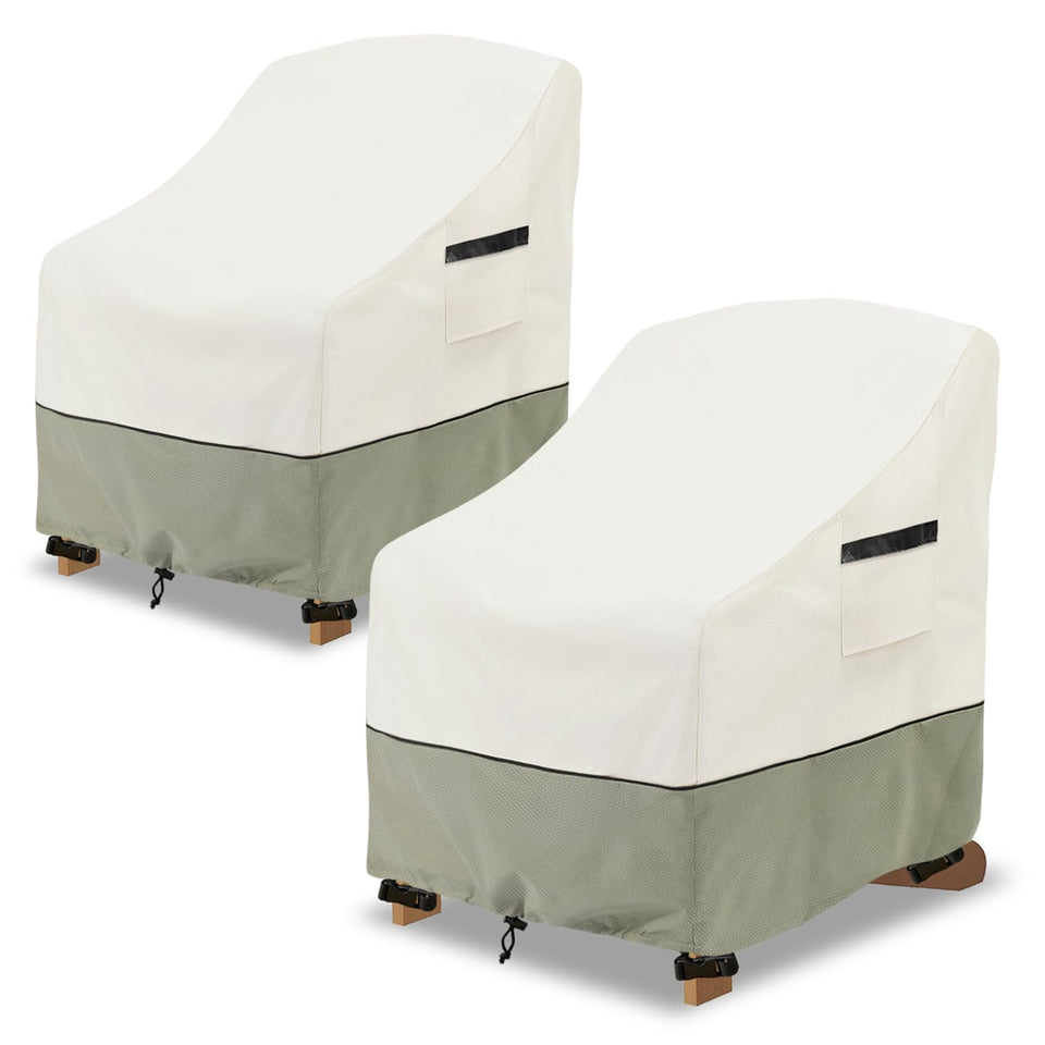 LSongSKY patio Adirondack chair cover front view protects against rain and sun