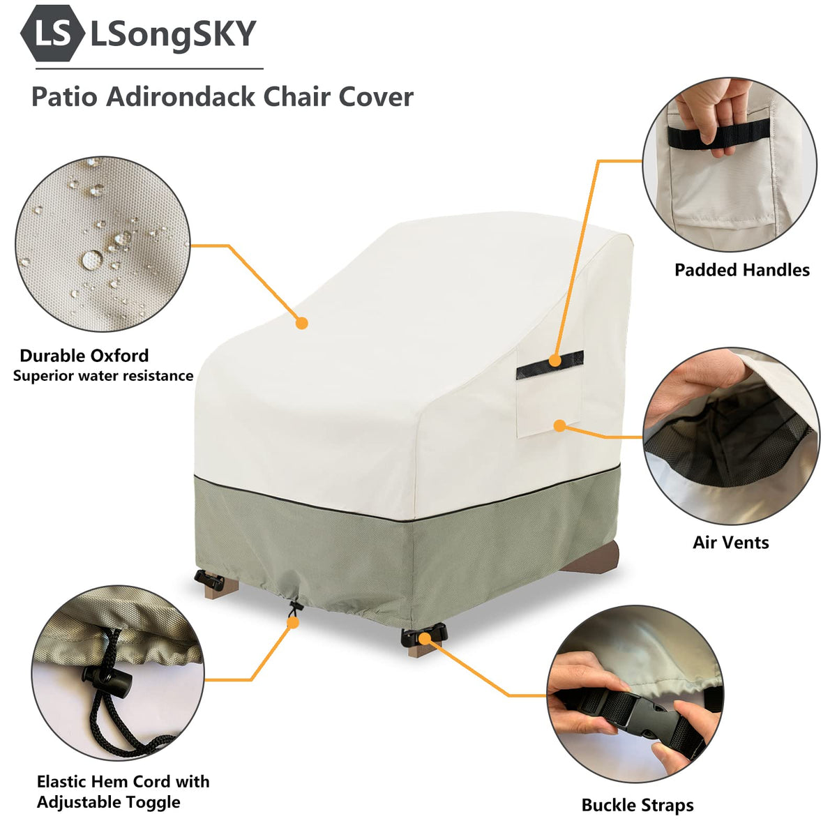 LSongSKY vented design reduces condensation on outdoor chairs.