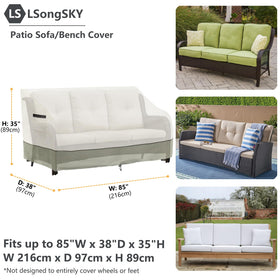 LSongSKY wind-secure cover with straps to stay in place