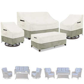 LSongSKY swivel chair cover protects outdoor seating from rain and debris.