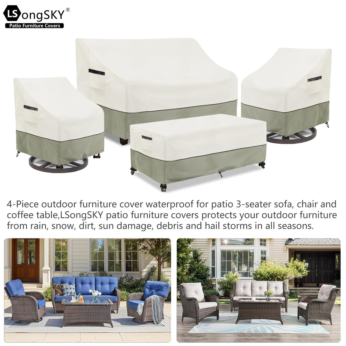 LSongSKY 600D Oxford fabric blocks rain and snow.