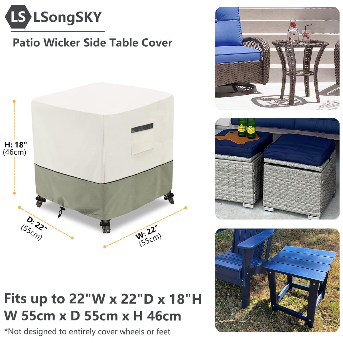LSongSKY waterproof Oxford fabric texture demonstrating rain protection for outdoor furniture