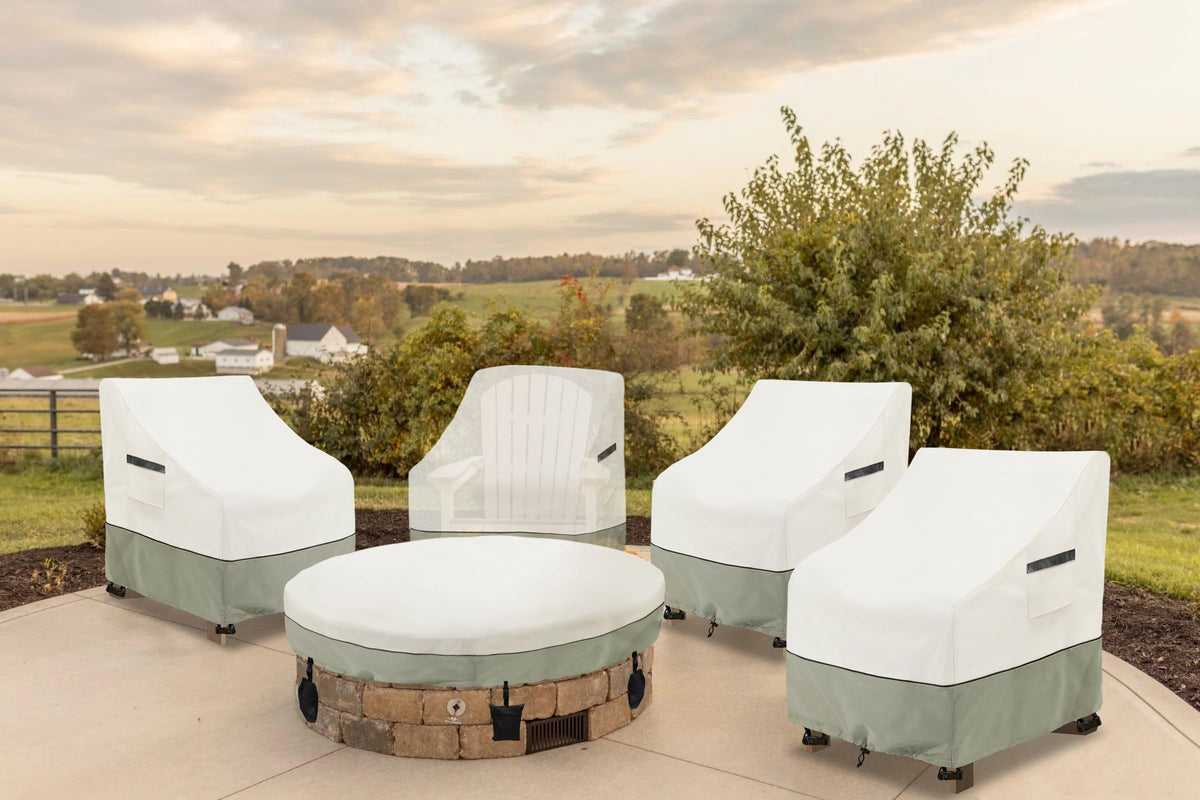 LSongSKY white and grayish green color complements outdoor decor