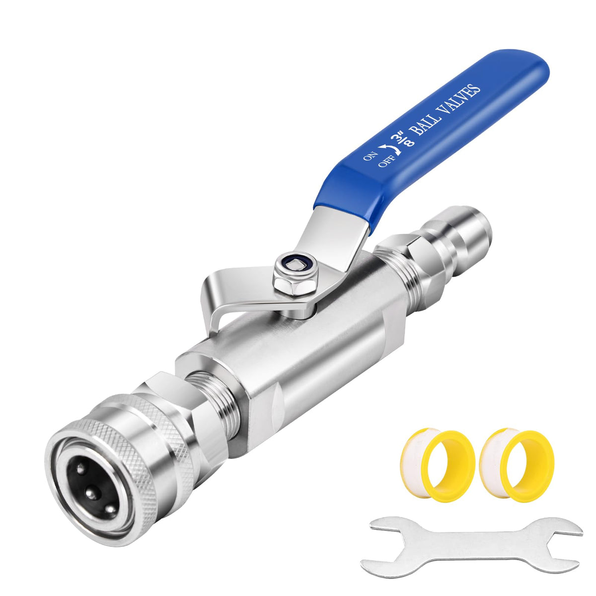 LSORPWK ball valve for pressure washers with precise flow control