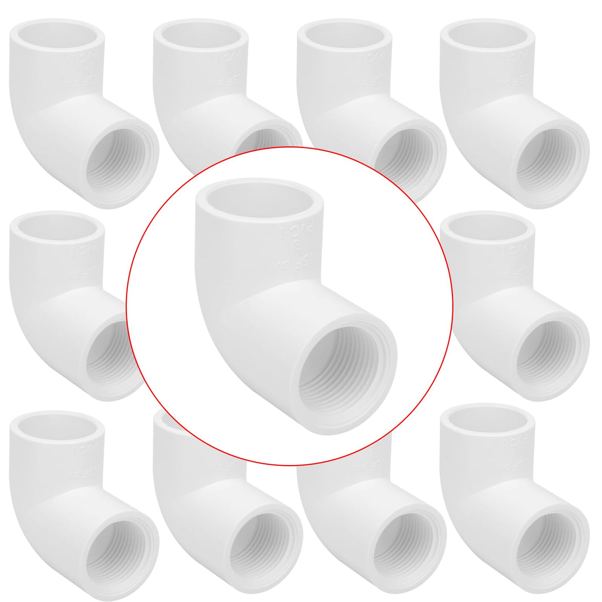 Lswteiz 10-pack slip x female-thread elbow for irrigation systems